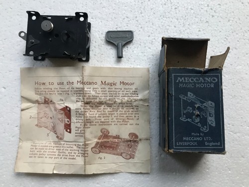 Meccano clockwork magic motor - meccano,