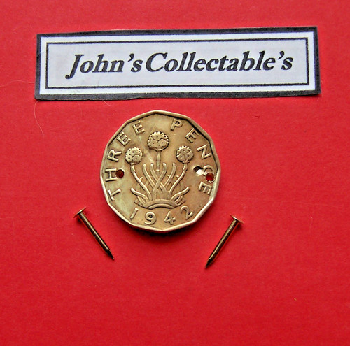 Old british 1942 three - old, pence