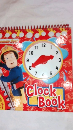 Fireman sam clock book - book, by