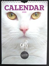Cats Protection Cat Calendar 2026 - 31cm x 22.5cm Month View (Corby CP branch)
