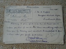 5 memos concerning missing keg