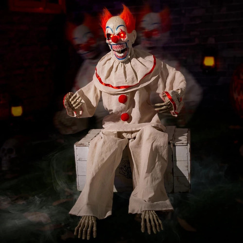 Animatronic sitting clown - animatronic,
