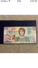 George Best £5 Note and Original Wallet Uncirculated Condition