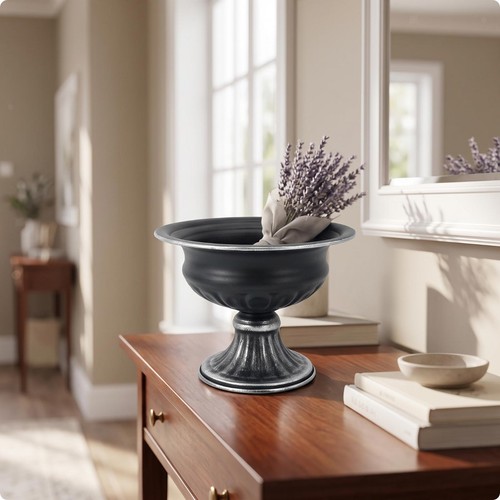 Pedestal urn planter vintage - planter,