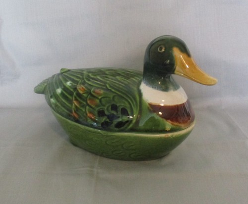 Vintage french ceramic duck - vintage,