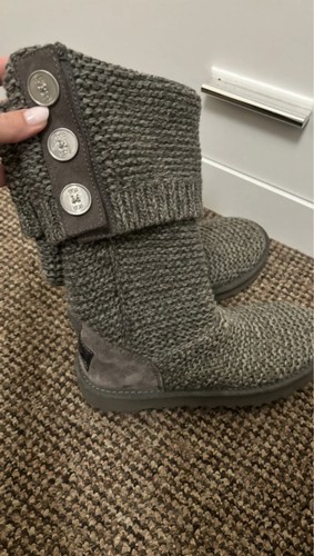 Genuine ugg knit boots grey - genuine,