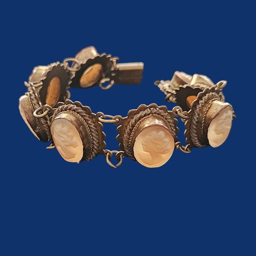 Vintage bracelet hand carved - vintage,