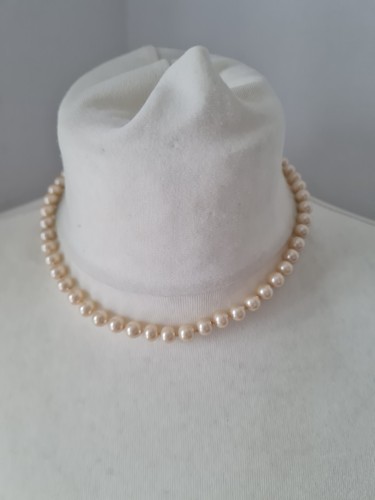 Gold tone cream faux pearl - tone,