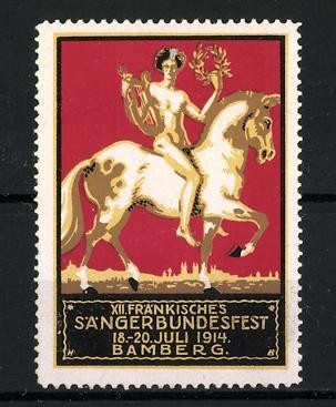 Advertising stamp bamberg - advertising,