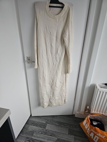 Zara knit cream ribbed - knit, long