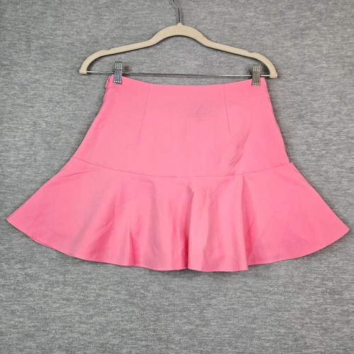 Zara pink tie front ruffle - tie,