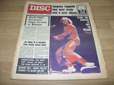 DISC & MUSIC ECHO Newspaper NOV 6, 1971 - ELTON JOHN, LINDISFARNE, FREE UK POST