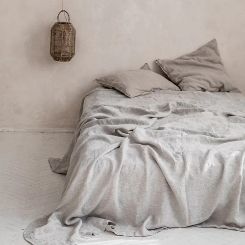 Soft 100 pure linen bed - linen, sheet