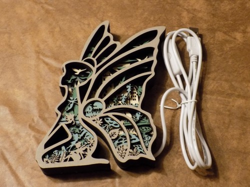 Wood lighted led carved - led,