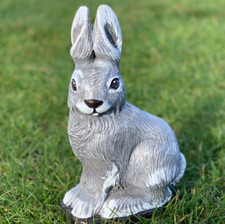 Outdoor rabbit statue Concrete bunny sculpture Stone hare for garden and home