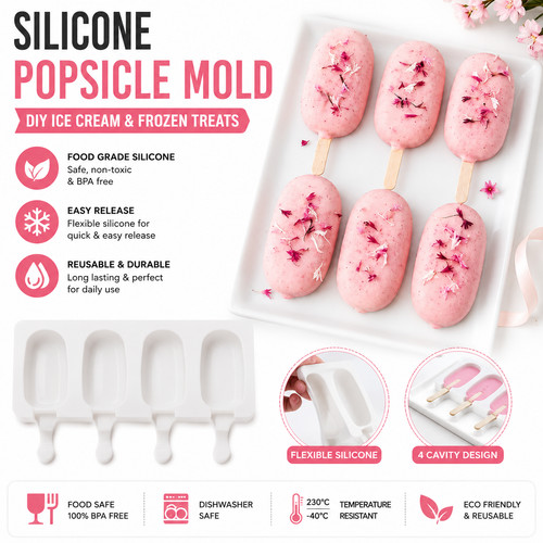 Reusable silicone ice lolly - silicone,