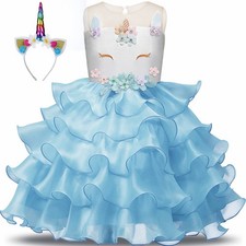 Girls Unicorn Fancy Dress Set