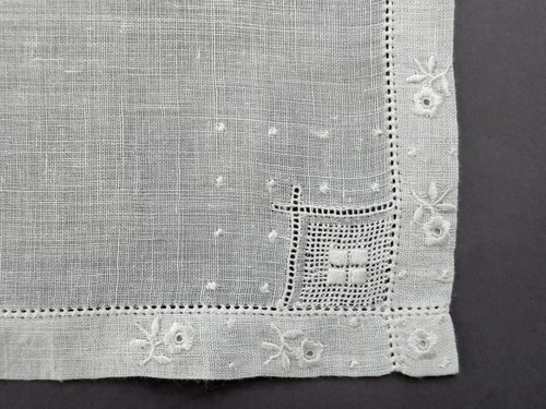 Vintage hanky white irish - white,