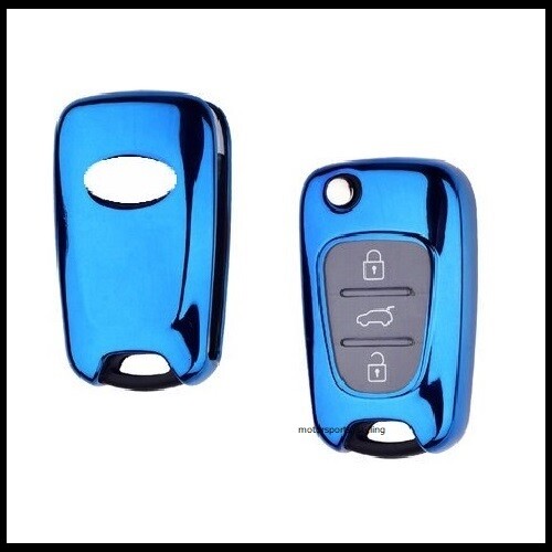 Blue key cover for hyundai - for,