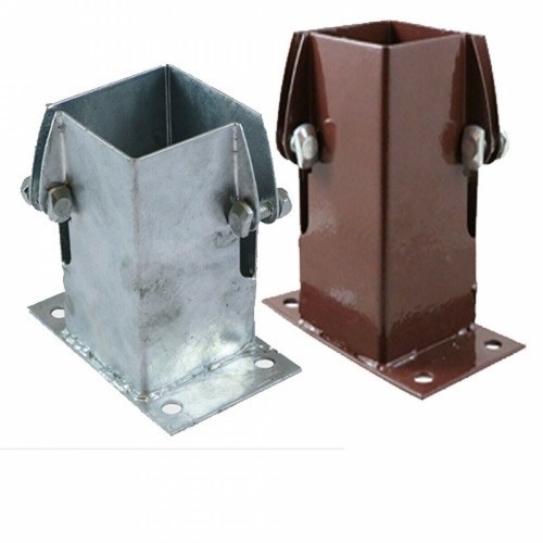 Flush fit fence post - post, support