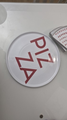 Ceramic pizza slice plates set - pizza,
