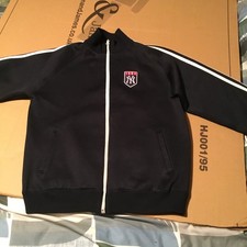 New York Yankees Black Zip Up Warm Up Jacket Genuine Merchandise 20” Pit To Pit