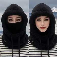 Windproof Fleece Balaclava Ski Mask Thermal Winter Motorcycle Hood Neck Warmer