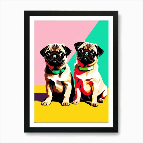 Pug pups this - pug, contemporary