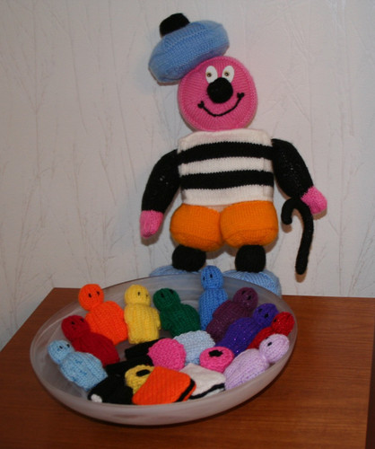 Hand knitted bertie - hand,