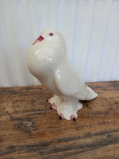 Vintage Ceramic Dove. Made In Portugal Decorative Bird Figurine. Size 10"×4"×6"