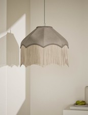 M&S Fringed Velvet Lamp/Celing