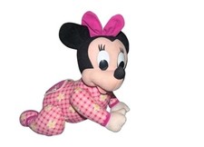 Vintage 1999 Mattel Disney Minnie Mouse Touch & Crawl Doll Toy 