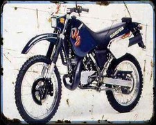 Cagiva 125 W8 A4 Photo Print Motorbike Vintage Aged