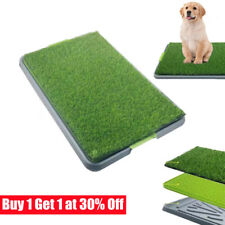 Pet Dog Toilet Mat Indoor Restroom Training Grass Potty Pad Loo Tray Large Puppy