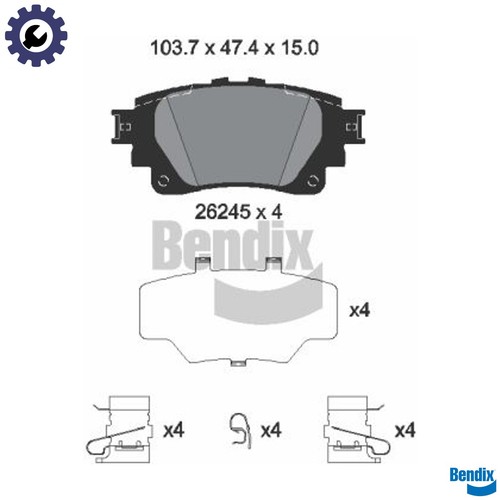 Brake pad set - pad,
