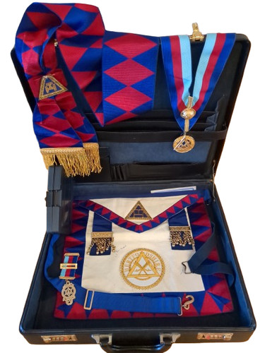 Masonic regalia and case - regalia,