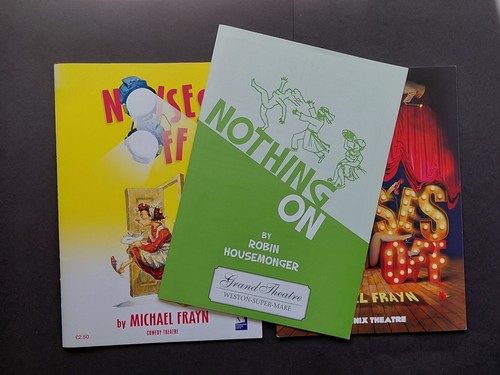 Noises off theatre - off, programmes