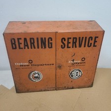 1950’s United Delco ~ Bearing Service ~   Metal Cabinet Display 