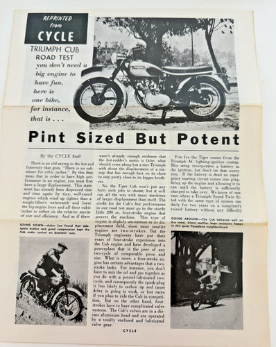 1950s triumph tiger - 1950s,