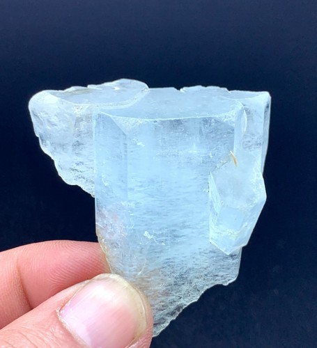 Aquamarine crystal specimen - crystal,