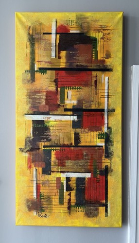 Abstract painting rosita - abstract,