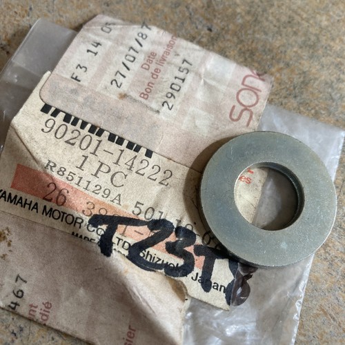 Yamaha 90201 14222 washer rear - 90201-14222,