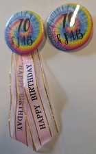 Adult Birthday Badges 30, 40, 50, 60, 70, 80 etc - FREE 2nd UK POST