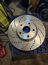 Lexus LS430 4.3 00-06 Front Brake Discs Sport Drilled Grooved 315mm