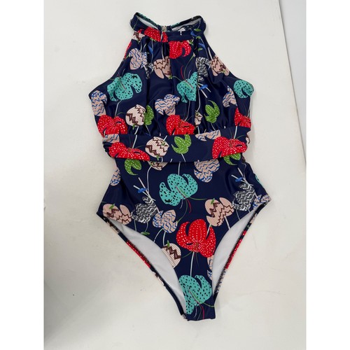 Beachsissi navy blue tropical - blue,