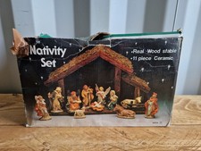 Vintage christmas nativity set