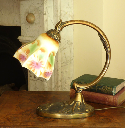 Vintage brass table - vintage, desk