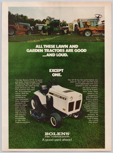 Bolens fmc corp lawn - qt-16,