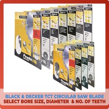 Black & Decker TCT Circular Wood Saw Blade 150mm to 250mm fits Bosch Dewalt Skil