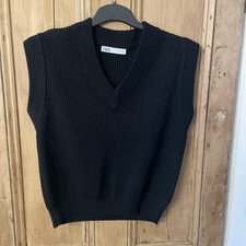 Zara Black Sleeveless Jumper S